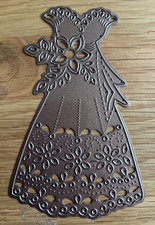 Pretty Large Wedding Dress Metal Cutting Die Craft Card Making Scrapbooking
