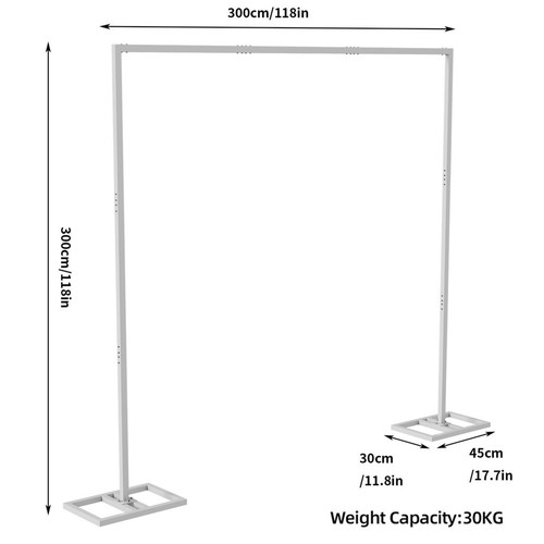 3x3m adjustable metal wedding - 3x3m,