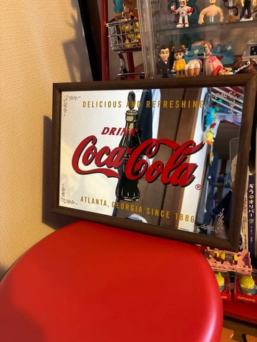 Coca cola pub mirror - coca-cola, wall