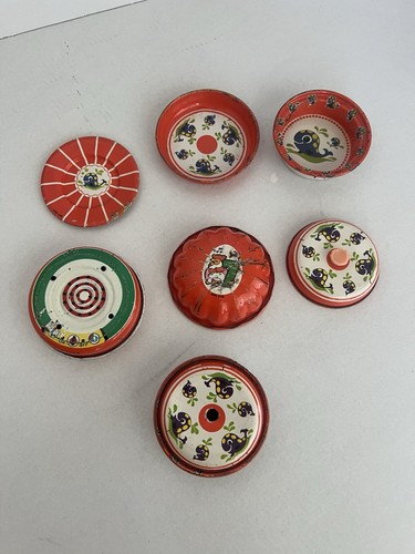 Lot vintage tin play - lot,