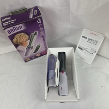BRAUN INDEPENDENT STYLE N GO CORDLESS GAS CURLING TONGS HEATED BRUSH