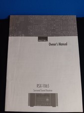 Rotel RSX-1065 Owners Manual