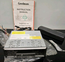 Goodmans GCE 740 RDS Car Stereo Radio Cassette Player Vintage NO FACE PLATE 