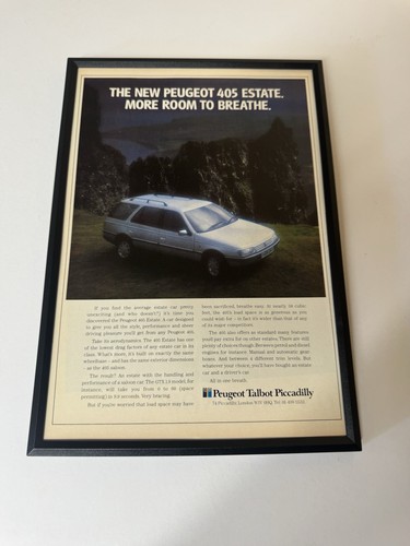 Framed original 1989 - original, peugeot