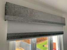 Grey Velvet Velour Window