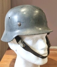 ORIGINAL WW2 Era GERMAN Police M40 HELMET Complete
