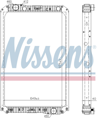 Nissens coolant radiator - coolant,