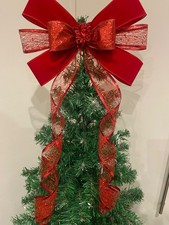 Red Christmas Tree Topper