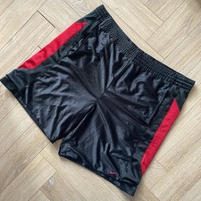 Nike Vintage Men’s Black And Red Shorts Size Large Sports Activewear Gym Running