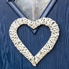 Wicker Open Love Heart Wreath