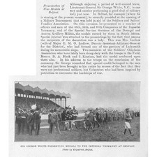 BELFAST Presentation of Medals