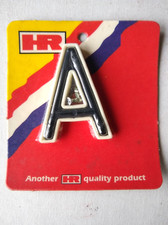 Letter A Front Door House Number, Plastic, 50mm (2") Tall, Hidden fixing, Screws
