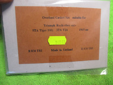 TRIUMPH,rocker box gasket set T100 5TA 3TA T21 T90,NOS