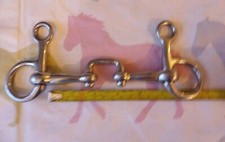 4 3/4" Hanging Cheek Fillet Baucher Pony Bit. In Excellent Condition.