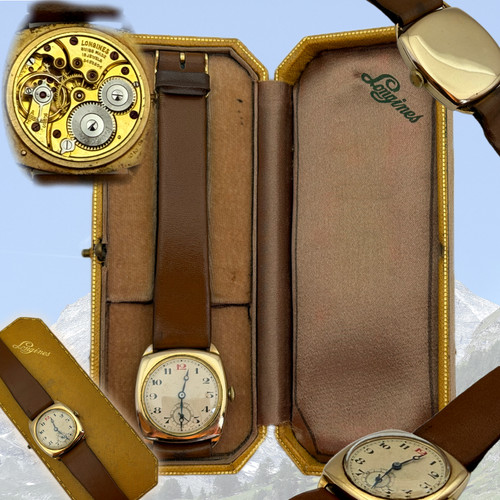 Vintage 1936 longines 9ct - vintage, gold