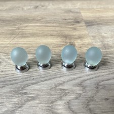 4 x Vintage Sea Glass Drawer Knobs