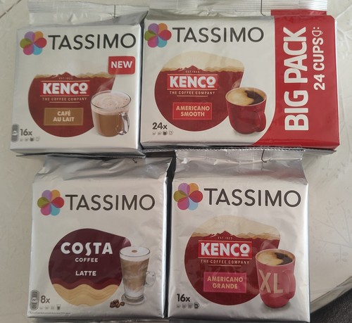 Tassimo coffee pods - 4, packs