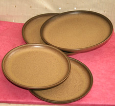 DENBY ROMANY, PAIR DINNER PLATES, PAIR LARGE SIDE, SALAD, LUNCH PLATES, 4 ITEMS