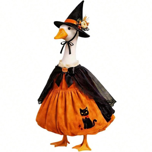 Halloween porch goose outfit - halloween,