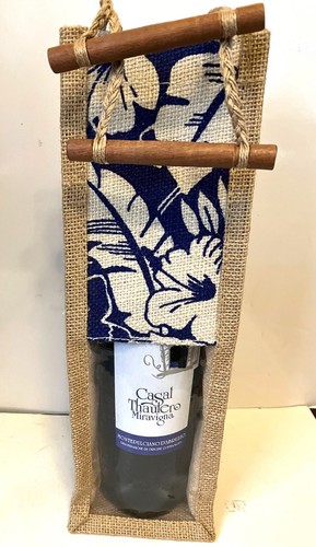 Wine bag jute plastic - wine, &