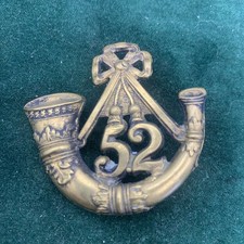 British Army 52nd Oxfordshire Regiment Cap Badge Light Infantry
