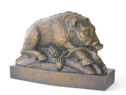 Wild boar ornament - boar, made