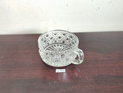 Vintage clear glass cup - vintage,