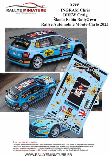 Decals ref 2599 - 1/43,