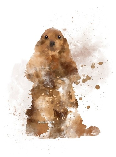 Cocker spaniel art - spaniel,