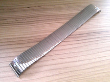 Vintage Style Expanding Shiny Stainless Steel 16mm Watch Strap Bracelet