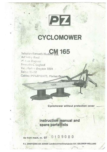Cyclomower cm165 165 - pz,