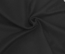 100% Wool BLACK Fabric BTY
