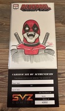 Deadpool #1 Marvel Comics Dietrich Smith Full Art Original Color Sketch NM w COA