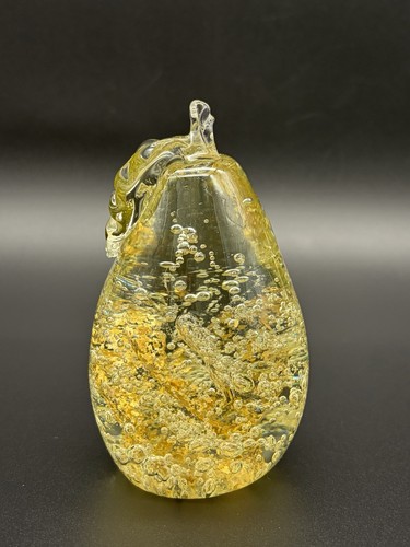 Vintage hand blown heavy glass - blown,