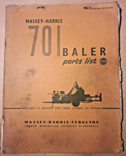 Massey harris 701 baler - baler, parts