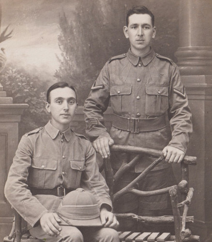 Ww1 british soldiers rppc - british,