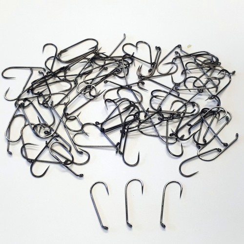 100 barbless long shank fly - 100, x