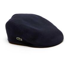 LACOSTE Croc Logo Cotton Flat Cap RK0345-166 Bleu Marine S