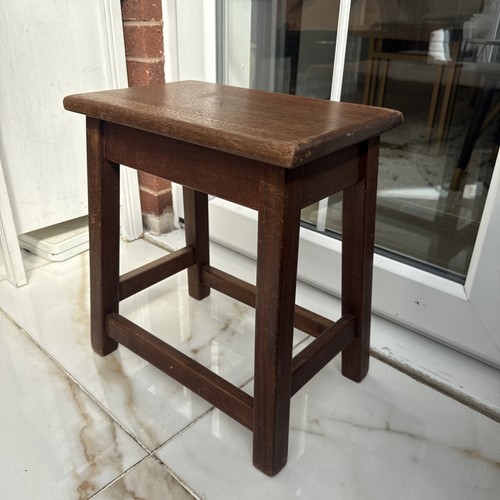 Vintage solid stool seat - vintage,