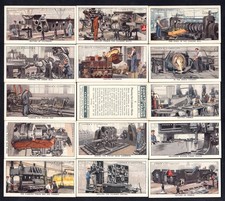 Ogden's Cigarette Cards -Construction of Railway Trains - complete set