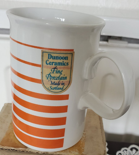 Vintage retro orange banded