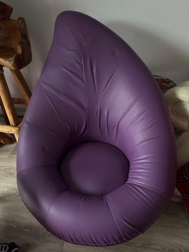 Purple swivel chair looks - chair, like