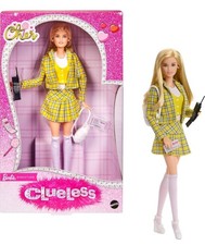 Barbie Signature Doll, Clueless Cher Collectible in Yellow Plaid Suit  ,JBJ34