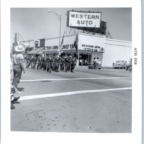 1958 western auto store - store, sign