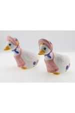 Vintage ceramic duck egg cups - duck,
