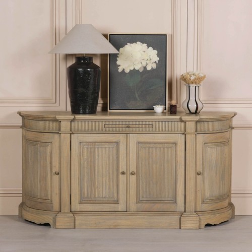 French reeded carved buffet - french,
