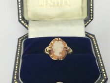 9ct Gold Cameo Carved Shell