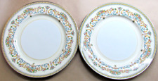 AYNSLEY CHINA HENLEY PATTERN TWO 10½" DINNER PLATES (11538)