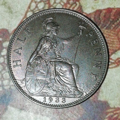 George 1933 bronze half - george,