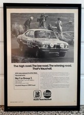 Framed original Classic Car Ad